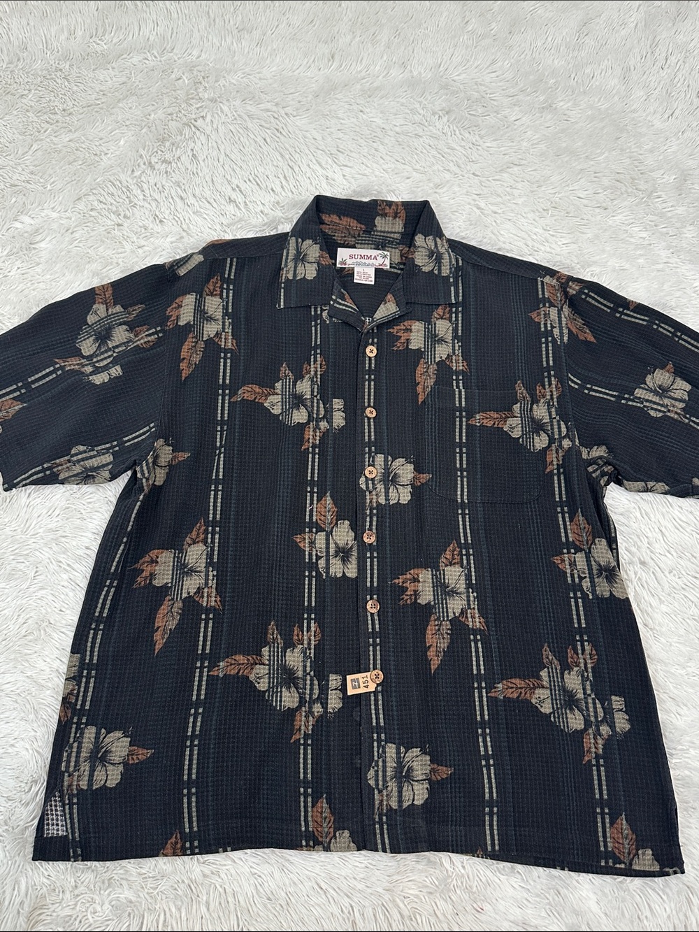 🥕 Vintage Summa Silk Blend Button Up Shirt